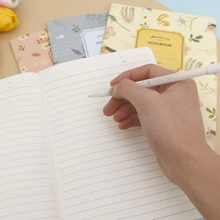 G12G108 Kawaii Niedlich Natur Blumen Vögel Tier Notizbuch Malerei Tagebuch Buch Journal Aufzeichnungen Büro Schulbedarf, zufällige Farblieferung, G12G108