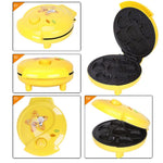 Haushalts-Kuchenmaschine Mini Kinder-Brotmaschine Beidseitige Heiz-Backmaschine UK-Stecker, Beidseitige Backmaschine, UK-Stecker
