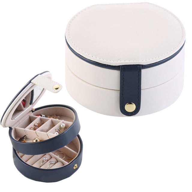 2-stufige Schmuck-Tragbox Make-up Ohrringe Etui Aufbewahrungsbehälter