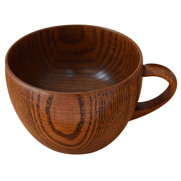 Mini Retro Handgemachte Kaffeetasse aus Holz, Teetasse, Safttasse, Wasserbecher, Frühstücksbierbecher, Milchbecher mit Griff, Milchbecher mit Griff
