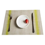 2 Stück strapazierfähige PVC-Tischsets Kaffeetassenunterlage geflochtene rutschfeste Platzsets, Größe: 30x45cm