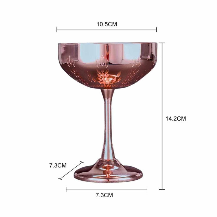 304 Edelstahlbecher Ähre Druck Martini Kelch Weinglas Trinkgeschirr