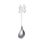 Mehrfarbiger Schmetterlings-Kaffeelöffel aus Edelstahl, für Obst, kalte Getränke, Eiscreme, Dessert-Teelöffel, Silber, Gold, Roségold, Regenbogen, Schwarz, Lila