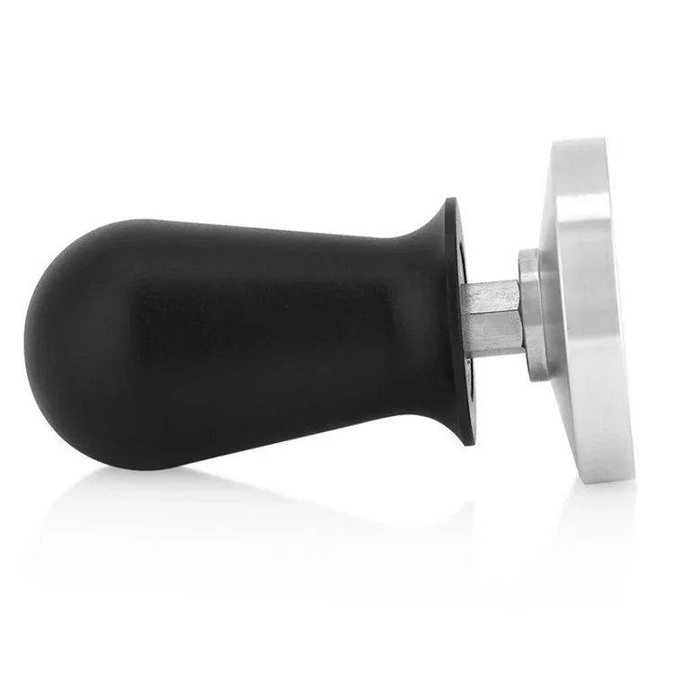 Stainless Steel Coffee Powder Hammer Alumina Constant Pressure Powder Press, 58mm Black