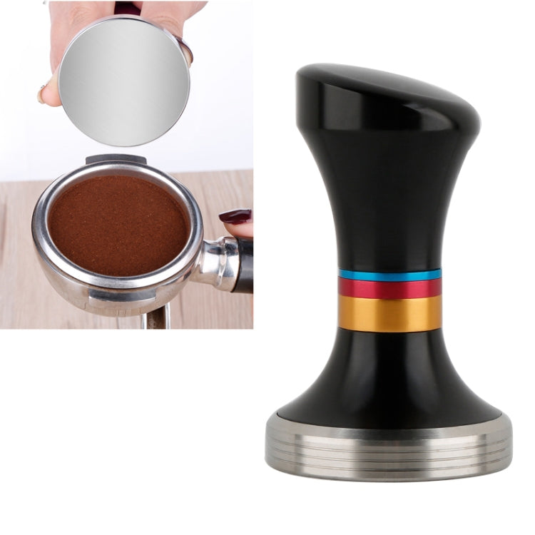 58mm Kaffeestampfer Edelstahl Kaffeepulver-Hammer Flache Basis Pulverpresse