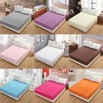 Plain Mattress Protector Bed Mat Mattress Cover Fitted Sheet, 180X200cm, 150X200cm