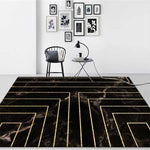 Marmor-Textur Quadratische Linien Teppiche für Wohnzimmer, 40x60cm, 45x75cm, 60x90cm, 40x120cm, 80x120cm, 80x160cm, 100x160cm, 120x160cm, 150x200cm, 160x230cm