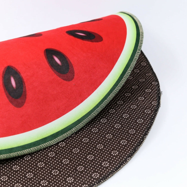 Fruchtmuster Teppich Rund Kristall Samt Rutschfeste Fußmatte, Durchmesser 60 cm, Durchmesser 100 cm