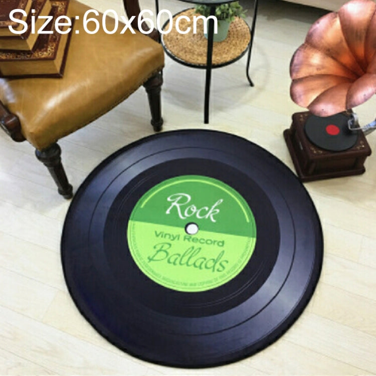 Kreativer Retro 3D DVR Schallplatte Teppich Rund CD Fußmatte Heimtextilien Wohnzimmer Kinderzimmer Dekoration Teppich, Durchmesser 60cm, Durchmesser 80cm, Durchmesser 100cm, Durchmesser 120cm, Durchmesser 160cm, Durchmesser 180cm