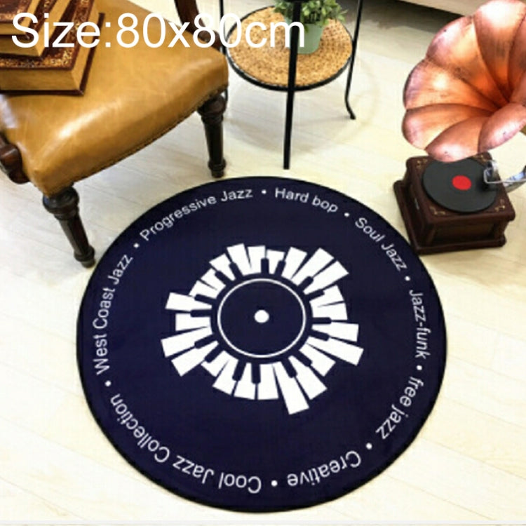 Kreativer Retro 3D DVR Schallplatte Teppich Rund CD Fußmatte Heimtextilien Wohnzimmer Kinderzimmer Dekoration Teppich, Durchmesser 60cm, Durchmesser 80cm, Durchmesser 100cm, Durchmesser 120cm, Durchmesser 160cm, Durchmesser 180cm