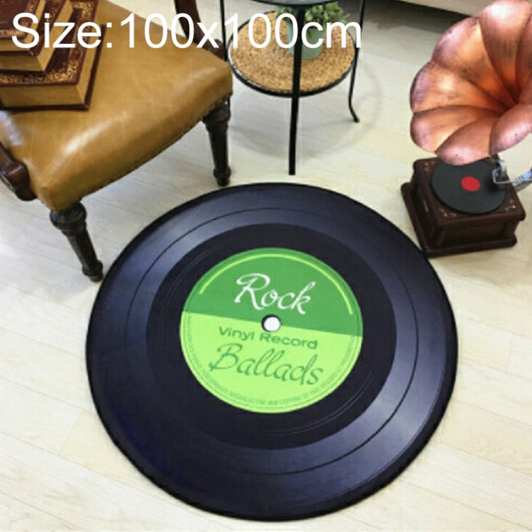 Kreativer Retro 3D DVR Schallplatte Teppich Rund CD Fußmatte Heimtextilien Wohnzimmer Kinderzimmer Dekoration Teppich, Durchmesser 60cm, Durchmesser 80cm, Durchmesser 100cm, Durchmesser 120cm, Durchmesser 160cm, Durchmesser 180cm