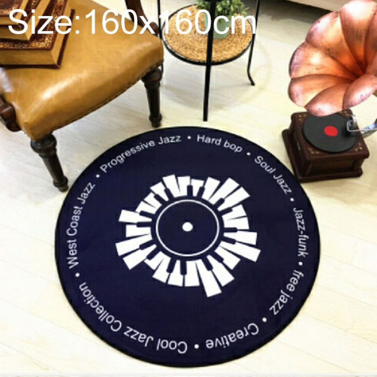 Kreativer Retro 3D DVR Schallplatte Teppich Rund CD Fußmatte Heimtextilien Wohnzimmer Kinderzimmer Dekoration Teppich, Durchmesser 60cm, Durchmesser 80cm, Durchmesser 100cm, Durchmesser 120cm, Durchmesser 160cm, Durchmesser 180cm