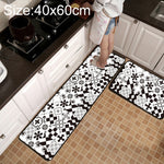 Geometrischer Gitter-Teppich Küchen-/Bad-Antirutschmatte, 40x60cm, 40x120cm, 50x80cm, 50x160cm, 40x60cm + 40x120cm, 50x80cm + 50x160cm