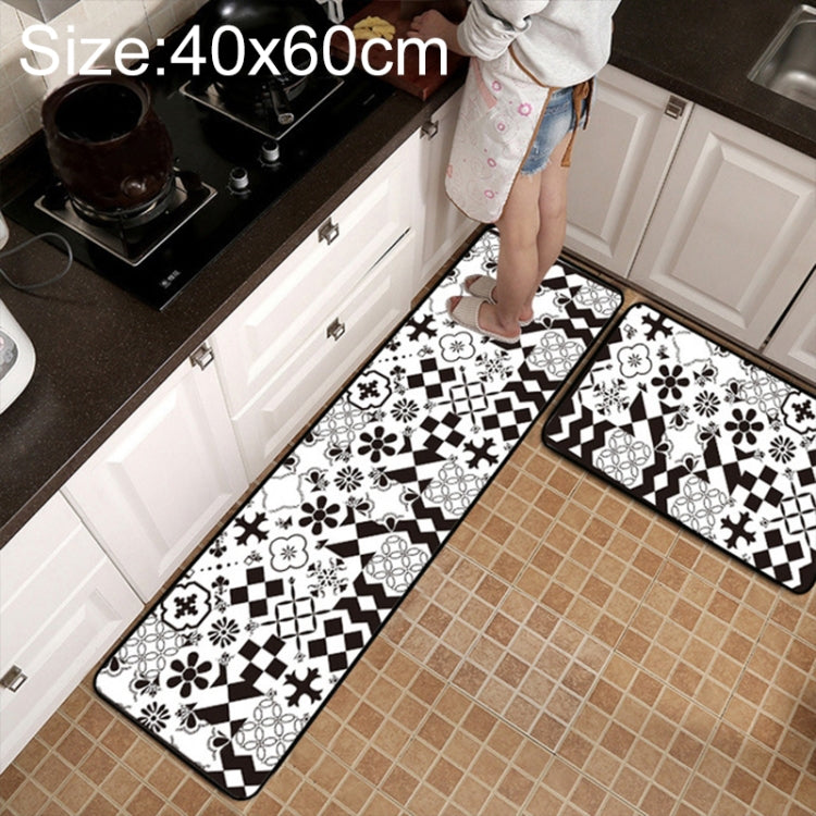 Geometrischer Gitter-Teppich Küchen-/Bad-Antirutschmatte, 40x60cm, 40x120cm, 50x80cm, 50x160cm, 40x60cm + 40x120cm, 50x80cm + 50x160cm