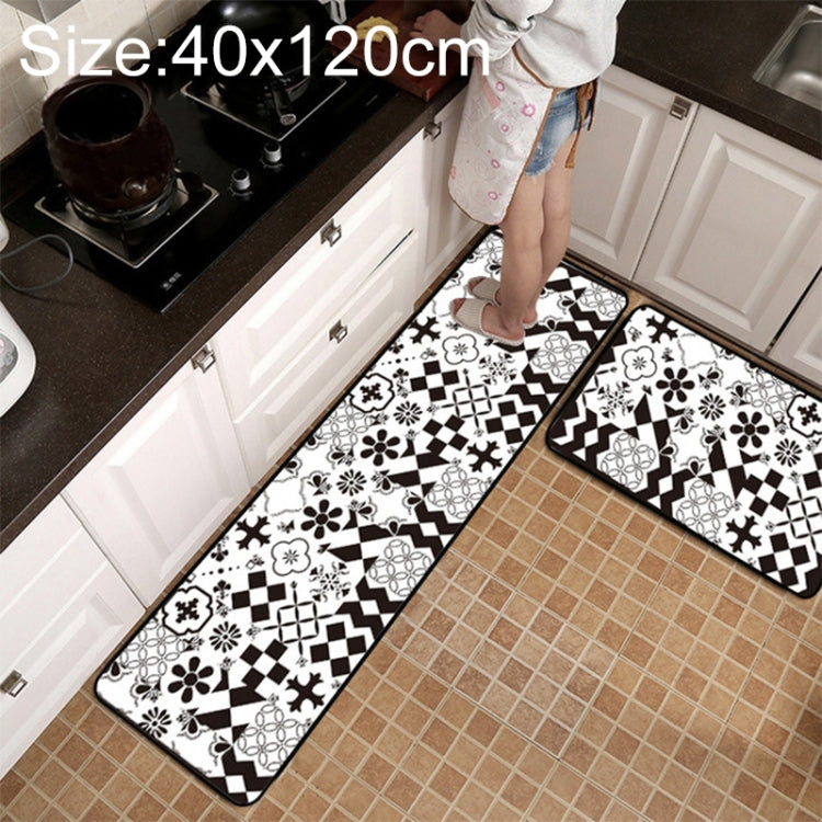 Geometrischer Gitter-Teppich Küchen-/Bad-Antirutschmatte, 40x60cm, 40x120cm, 50x80cm, 50x160cm, 40x60cm + 40x120cm, 50x80cm + 50x160cm