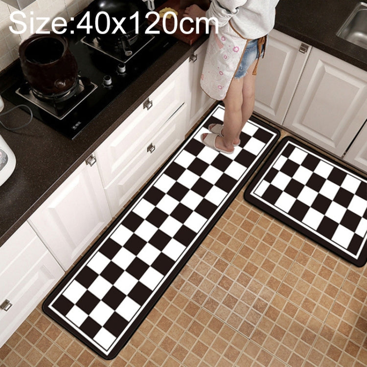Geometrischer Gitter-Teppich Küchen-/Bad-Antirutschmatte, 40x60cm, 40x120cm, 50x80cm, 50x160cm, 40x60cm + 40x120cm, 50x80cm + 50x160cm