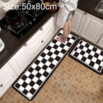 Geometrischer Gitter-Teppich Küchen-/Bad-Antirutschmatte, 40x60cm, 40x120cm, 50x80cm, 50x160cm, 40x60cm + 40x120cm, 50x80cm + 50x160cm