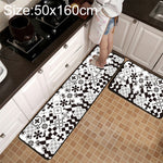 Geometrischer Gitter-Teppich Küchen-/Bad-Antirutschmatte, 40x60cm, 40x120cm, 50x80cm, 50x160cm, 40x60cm + 40x120cm, 50x80cm + 50x160cm