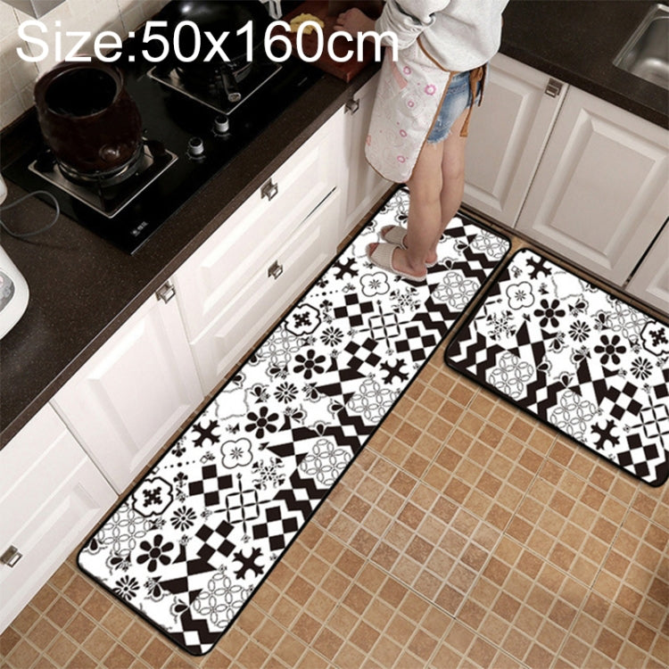 Geometrischer Gitter-Teppich Küchen-/Bad-Antirutschmatte, 40x60cm, 40x120cm, 50x80cm, 50x160cm, 40x60cm + 40x120cm, 50x80cm + 50x160cm