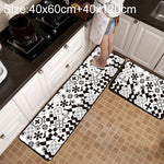 Geometrischer Gitter-Teppich Küchen-/Bad-Antirutschmatte, 40x60cm, 40x120cm, 50x80cm, 50x160cm, 40x60cm + 40x120cm, 50x80cm + 50x160cm
