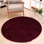 KSolid Runder Teppich Weiche Fleece-Matte Rutschfester Teppich Kinderzimmer Fußmatten, Durchmesser: 80 cm, Durchmesser: 100 cm, Durchmesser: 120 cm