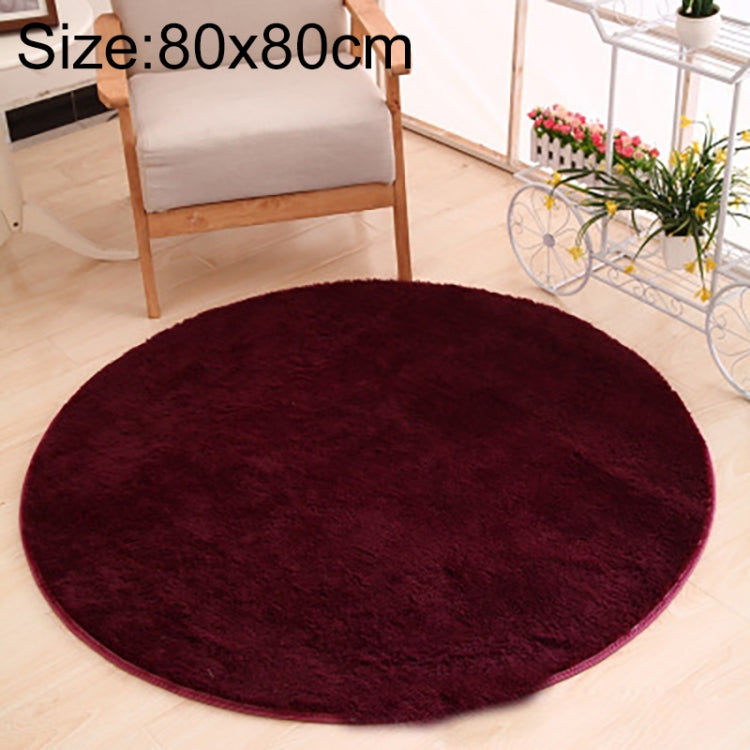 KSolid Runder Teppich Weiche Fleece-Matte Rutschfester Teppich Kinderzimmer Fußmatten, Durchmesser: 80 cm, Durchmesser: 100 cm, Durchmesser: 120 cm