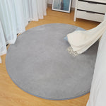 KSolid Runder Teppich Weiche Fleece-Matte Rutschfester Teppich Kinderzimmer Fußmatten, Durchmesser: 80 cm, Durchmesser: 100 cm, Durchmesser: 120 cm