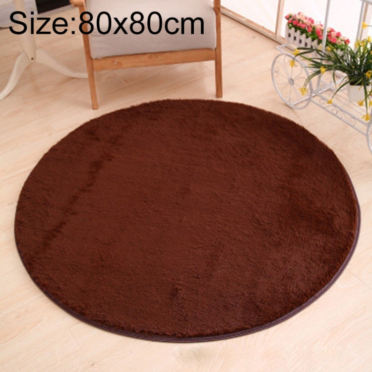 KSolid Runder Teppich Weiche Fleece-Matte Rutschfester Teppich Kinderzimmer Fußmatten, Durchmesser: 80 cm, Durchmesser: 100 cm, Durchmesser: 120 cm