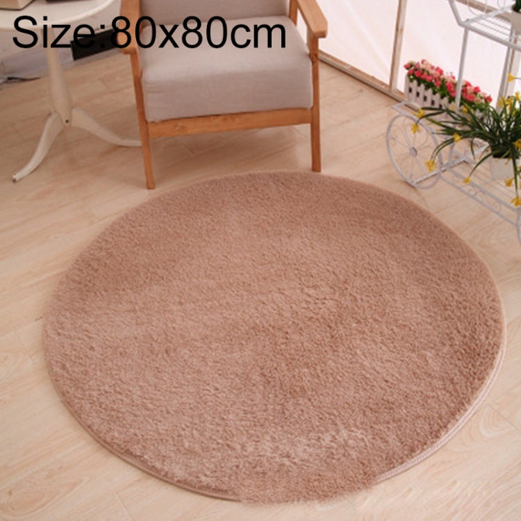 KSolid Runder Teppich Weiche Fleece-Matte Rutschfester Teppich Kinderzimmer Fußmatten, Durchmesser: 80 cm, Durchmesser: 100 cm, Durchmesser: 120 cm