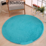 KSolid Runder Teppich Weiche Fleece-Matte Rutschfester Teppich Kinderzimmer Fußmatten, Durchmesser: 80 cm, Durchmesser: 100 cm, Durchmesser: 120 cm