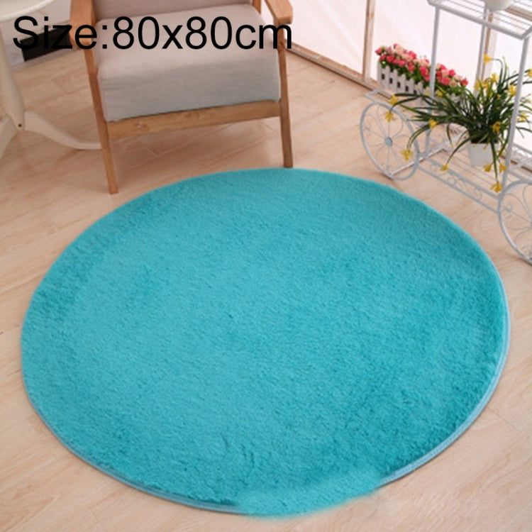 KSolid Runder Teppich Weiche Fleece-Matte Rutschfester Teppich Kinderzimmer Fußmatten, Durchmesser: 80 cm, Durchmesser: 100 cm, Durchmesser: 120 cm