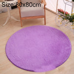 KSolid Runder Teppich Weiche Fleece-Matte Rutschfester Teppich Kinderzimmer Fußmatten, Durchmesser: 80 cm, Durchmesser: 100 cm, Durchmesser: 120 cm