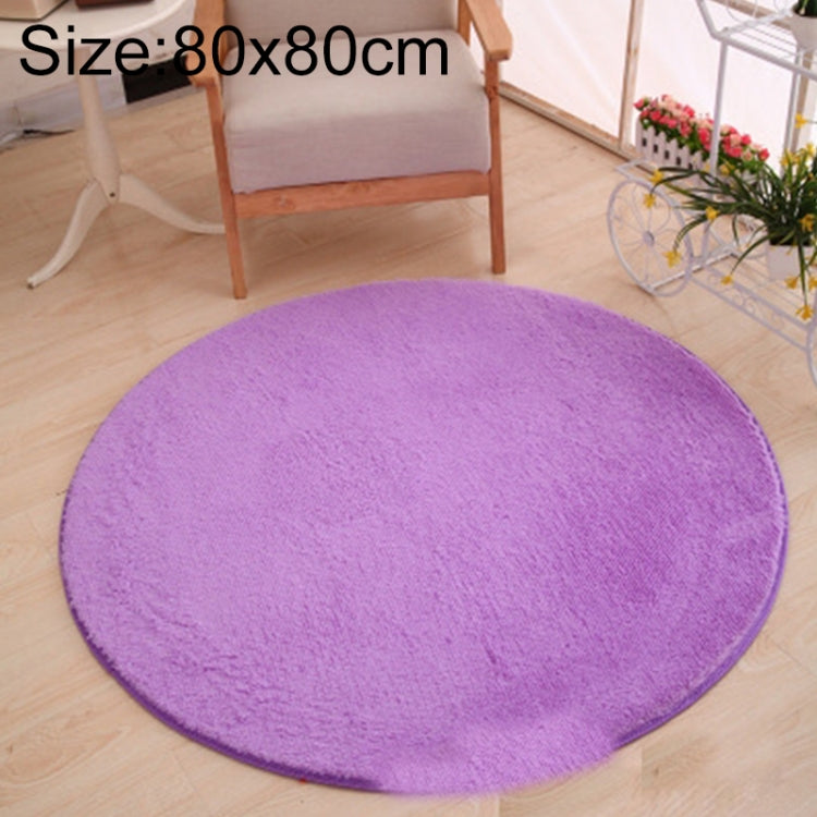 KSolid Runder Teppich Weiche Fleece-Matte Rutschfester Teppich Kinderzimmer Fußmatten, Durchmesser: 80 cm, Durchmesser: 100 cm, Durchmesser: 120 cm