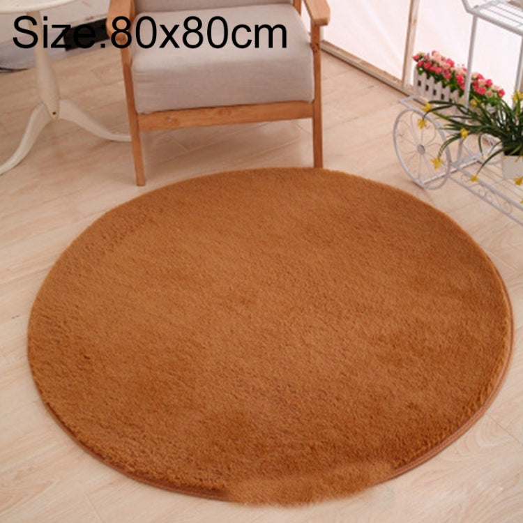 KSolid Runder Teppich Weiche Fleece-Matte Rutschfester Teppich Kinderzimmer Fußmatten, Durchmesser: 80 cm, Durchmesser: 100 cm, Durchmesser: 120 cm