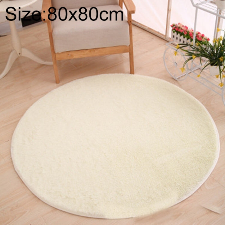KSolid Runder Teppich Weiche Fleece-Matte Rutschfester Teppich Kinderzimmer Fußmatten, Durchmesser: 80 cm, Durchmesser: 100 cm, Durchmesser: 120 cm
