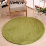 KSolid Runder Teppich Weiche Fleece-Matte Rutschfester Teppich Kinderzimmer Fußmatten, Durchmesser: 80 cm, Durchmesser: 100 cm, Durchmesser: 120 cm