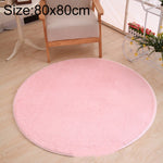 KSolid Runder Teppich Weiche Fleece-Matte Rutschfester Teppich Kinderzimmer Fußmatten, Durchmesser: 80 cm, Durchmesser: 100 cm, Durchmesser: 120 cm