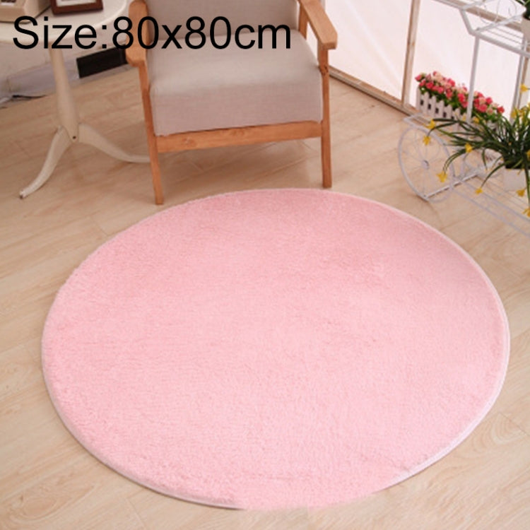 KSolid Runder Teppich Weiche Fleece-Matte Rutschfester Teppich Kinderzimmer Fußmatten, Durchmesser: 80 cm, Durchmesser: 100 cm, Durchmesser: 120 cm