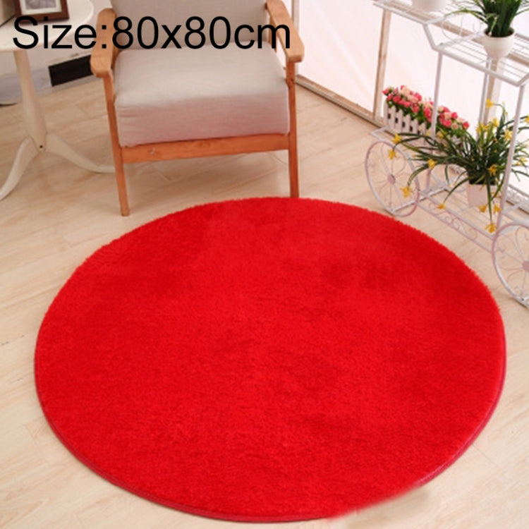 KSolid Runder Teppich Weiche Fleece-Matte Rutschfester Teppich Kinderzimmer Fußmatten, Durchmesser: 80 cm, Durchmesser: 100 cm, Durchmesser: 120 cm
