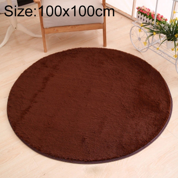KSolid Runder Teppich Weiche Fleece-Matte Rutschfester Teppich Kinderzimmer Fußmatten, Durchmesser: 80 cm, Durchmesser: 100 cm, Durchmesser: 120 cm