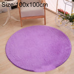 KSolid Runder Teppich Weiche Fleece-Matte Rutschfester Teppich Kinderzimmer Fußmatten, Durchmesser: 80 cm, Durchmesser: 100 cm, Durchmesser: 120 cm