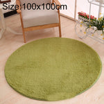 KSolid Runder Teppich Weiche Fleece-Matte Rutschfester Teppich Kinderzimmer Fußmatten, Durchmesser: 80 cm, Durchmesser: 100 cm, Durchmesser: 120 cm