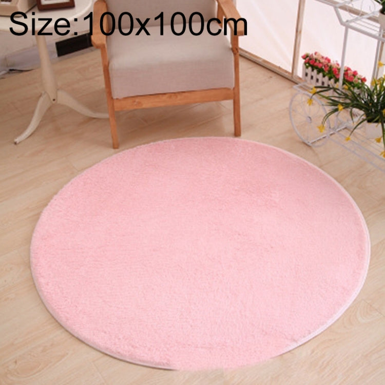 KSolid Runder Teppich Weiche Fleece-Matte Rutschfester Teppich Kinderzimmer Fußmatten, Durchmesser: 80 cm, Durchmesser: 100 cm, Durchmesser: 120 cm