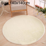 KSolid Runder Teppich Weiche Fleece-Matte Rutschfester Teppich Kinderzimmer Fußmatten, Durchmesser: 140cm, Durchmesser: 160cm