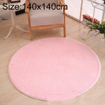 KSolid Runder Teppich Weiche Fleece-Matte Rutschfester Teppich Kinderzimmer Fußmatten, Durchmesser: 140cm, Durchmesser: 160cm