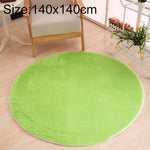 KSolid Runder Teppich Weiche Fleece-Matte Rutschfester Teppich Kinderzimmer Fußmatten, Durchmesser: 140cm, Durchmesser: 160cm