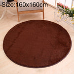 KSolid Runder Teppich Weiche Fleece-Matte Rutschfester Teppich Kinderzimmer Fußmatten, Durchmesser: 140cm, Durchmesser: 160cm