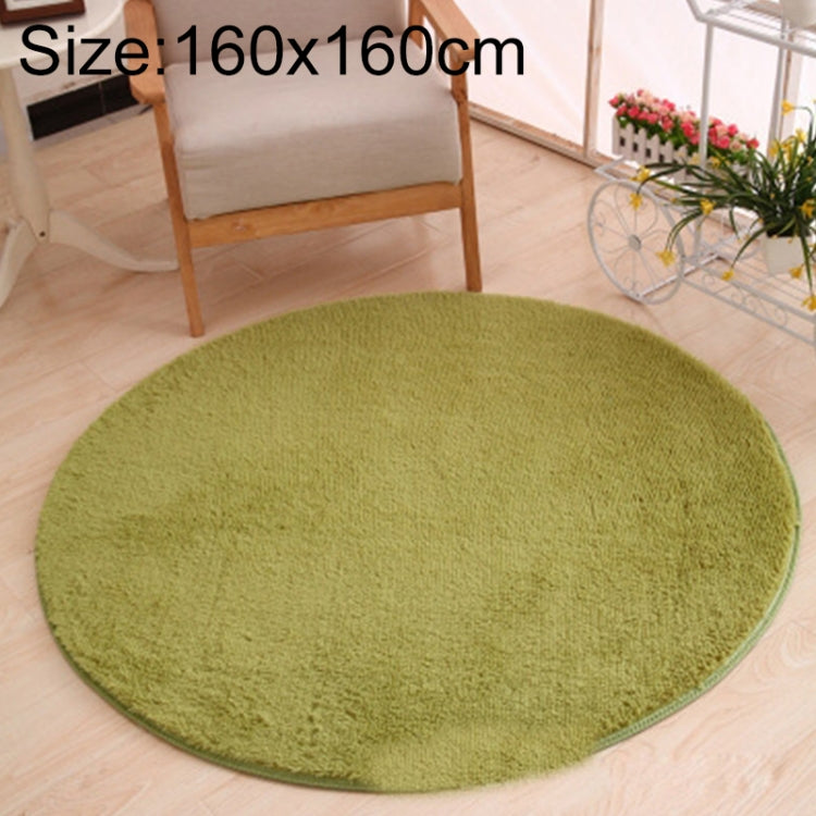 KSolid Runder Teppich Weiche Fleece-Matte Rutschfester Teppich Kinderzimmer Fußmatten, Durchmesser: 140cm, Durchmesser: 160cm