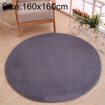 KSolid Runder Teppich Weiche Fleece-Matte Rutschfester Teppich Kinderzimmer Fußmatten, Durchmesser: 140cm, Durchmesser: 160cm