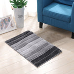 Stripe Indoor Anti-Rutsch Bad Küche Fußmatte Mikrofaser Teppich, 46x71cm, 51x81.5cm